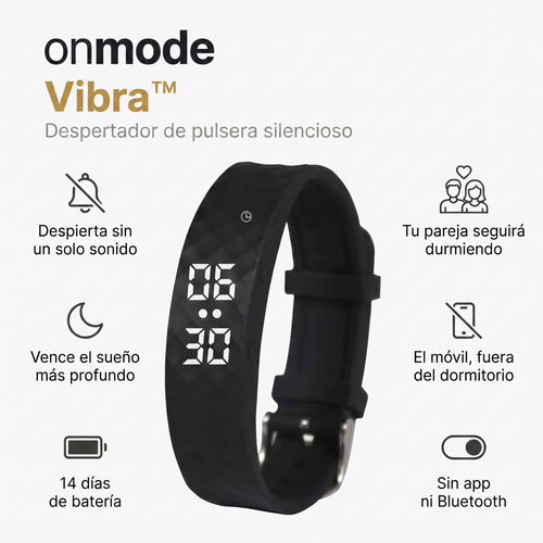 Onmode Vibra™ — Despertador de vibración silencioso