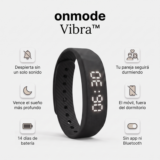 Onmode Vibra™ — Despertador de vibración silencioso